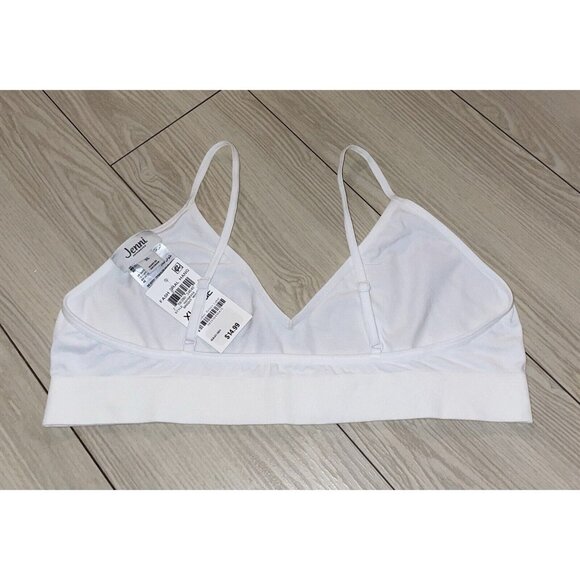 Jenni Bralette Bra Unlined Wire Free Womens XL XLarge White New - Picture 4 of 5